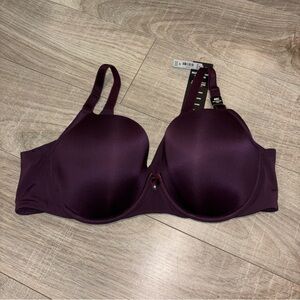 Torrid Deep Purple Bra- 40C Perfect T-Shirt 360 Back Smoothing Underwire Bra- NW